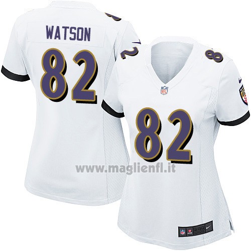 Maglia NFL Game Donna Baltimore Ravens Watson Bianco